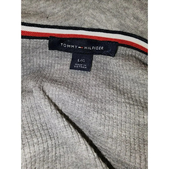 Tommy Hilfiger Gray Pullover Cowlneck Size Large is Cotton Polyester Blend - Picture 8 of 12